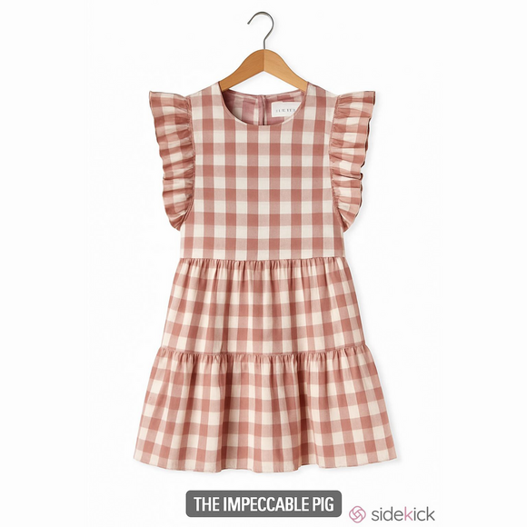 The Impeccable Pig Dresses & Skirts - The Impeccable Pig Pink and White Checkered Gingham Dress